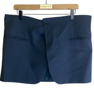 NASTY GAL navy blue vintage blazer skirt / WMS M